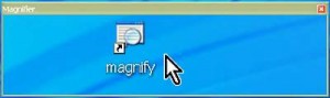 windows xp magnifier