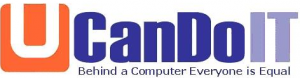 Logo for UcandoIT - Behind a computer everyone is equal