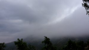 stormy weather on Mount Olympus