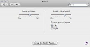 Mouse options for OSX