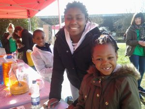 photo of children at the dazzle stall